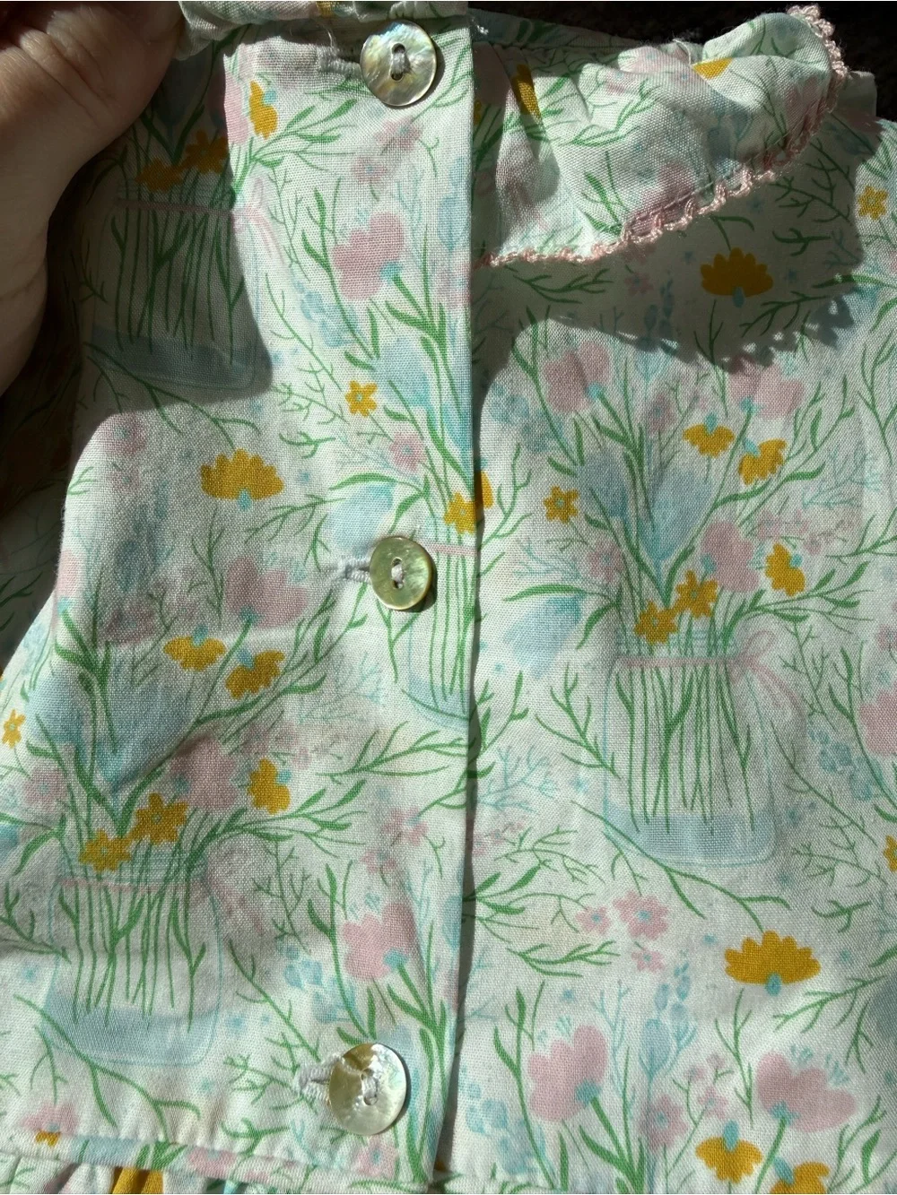 Smockingbird Floral Bouquet Smocked Jenny Bubble